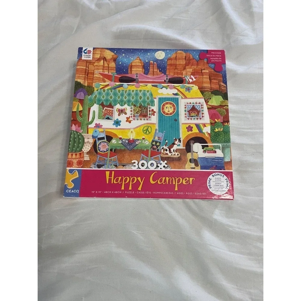 Ceaco Puzzle; Canyon Camper;‎ art by Stephanie Peterson Jones; 300 pcs; 2282-4
